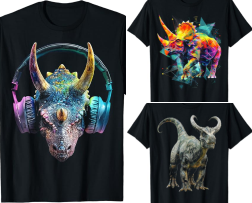 Awesome Dinosaur T-shirts cover photo collage