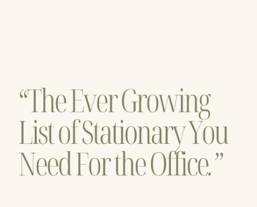 The Ever-Growing List of Stationary That You Need To Make Working In the Office Even Better (Source: Trust Me) cover photo collage