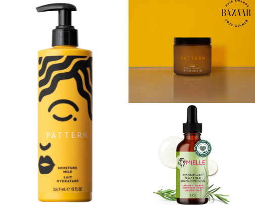 Hair care routine for curls cover photo collage