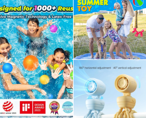 Summer Essentials: Beach & Backyard Fun cover photo collage