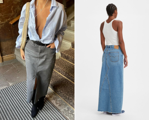 Maxi skirts: THE 2025 fashion trend cover photo collage