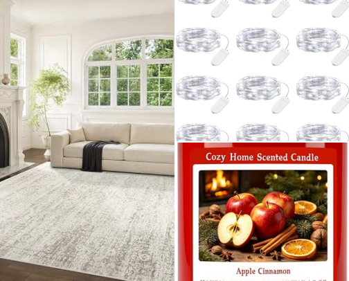 Cozy Fall & Winter Home Decor: Hygge Finds for a Warm, Cozy Home cover photo collage