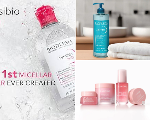 Skin care cover photo collage