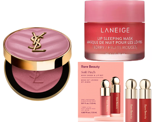 Makeup and skincare 💄✨️ Very demure very cutesy. 🍓✨️ cover photo collage