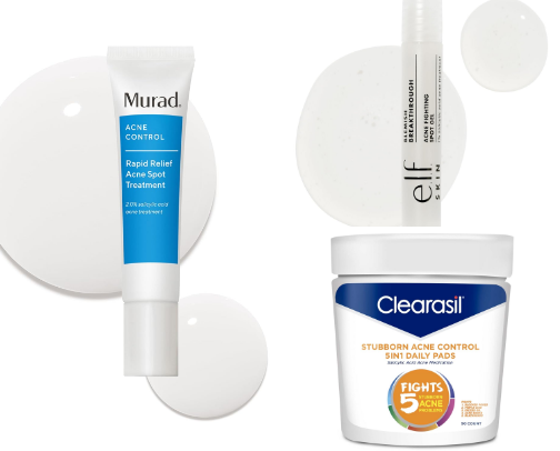 The Blemish & Breakdown Guide: Fast-Acting Acne & Spot Care cover photo collage