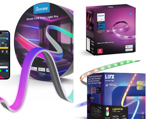 Smart LED Light Strips cover photo collage