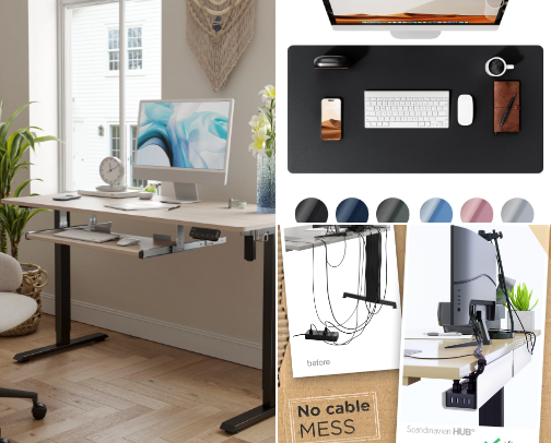 Desk Setup & Productivity Accessories (for Students/Remote Workers) cover photo collage