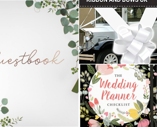 Ultimate Wedding Guide: Dream Dresses, Rings, Venues & Honeymoon Ideas for Every Budget cover photo collage