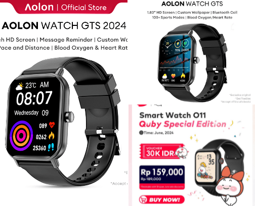 Rekomendasi Smartwatch dibawah 500 ribu cover photo collage