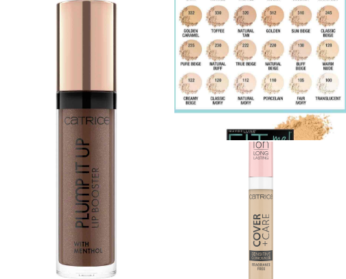 drugstore makeup cover photo collage