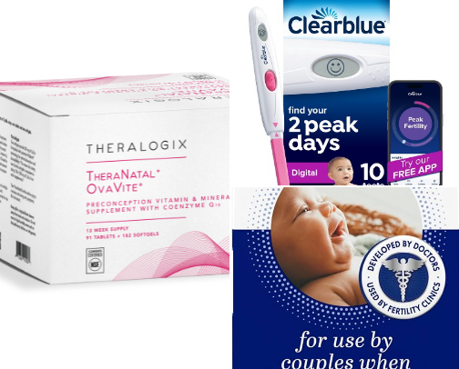 Trying to conceive (TTC) from a fertility doc cover photo collage