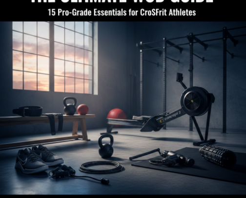 The Ultimate WOD Guide: 15 Pro-Grade Essentials for CrossFit Athletes cover photo collage