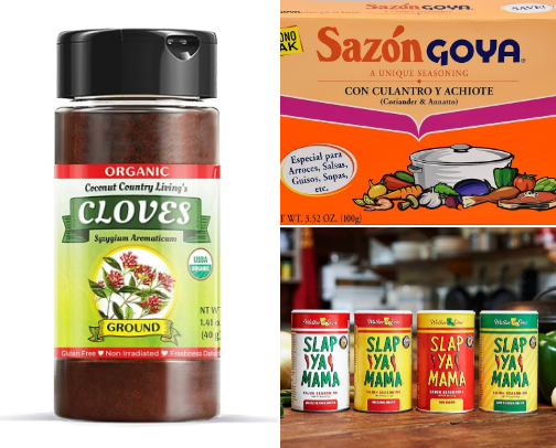 Seasoning +  Spices to flavor  your food cover photo collage