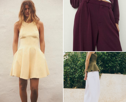 Trending Colors, Fabrics & Footwear cover photo collage