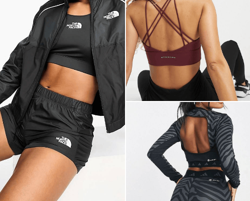 Gym wear cover photo collage