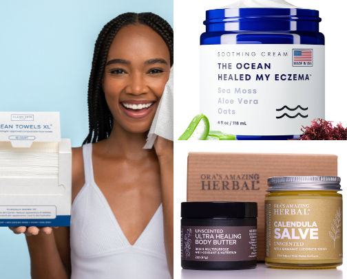 Eczema + Sensitive Skin Essentials cover photo collage