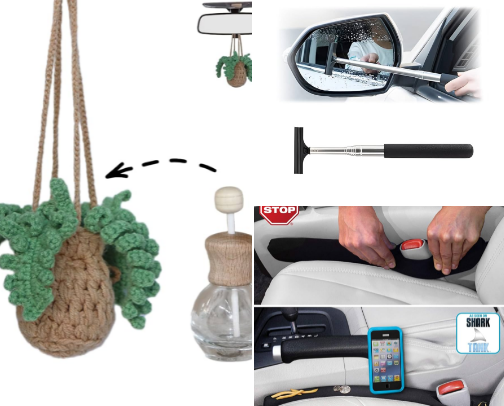 Useful yet cute car decor! cover photo collage