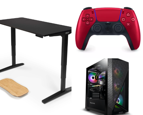 Gamer room essentials cover photo collage