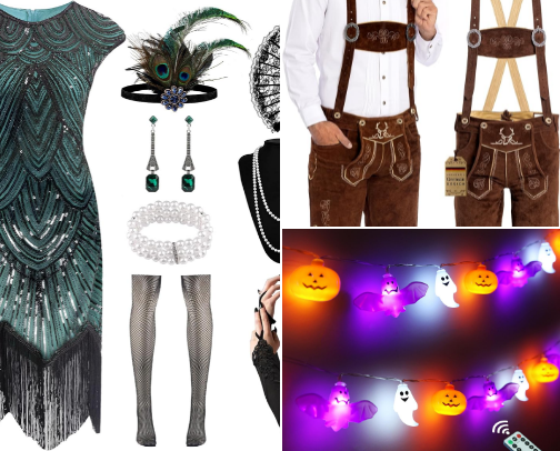 spooky season - favorite halloween costumes and decore cover photo collage