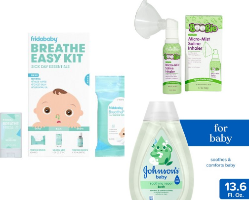 Top Items for Sick Baby: Cold & Flu Season cover photo collage