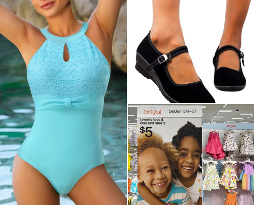 Target clothing cover photo collage
