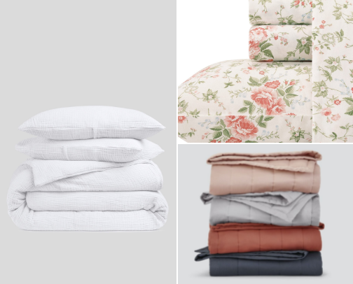 moody cozy bedding & pillows that make your wfh setup feel like a whole vibe 🖤🕯️ cover photo collage