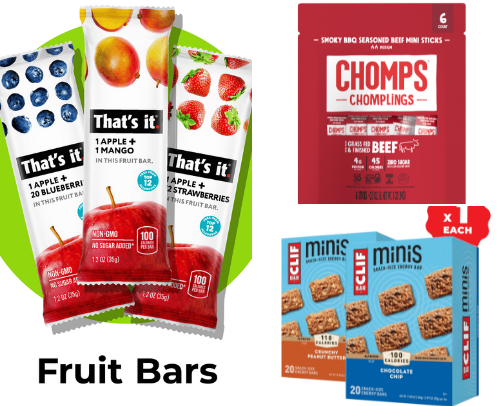 Healthy snack options cover photo collage