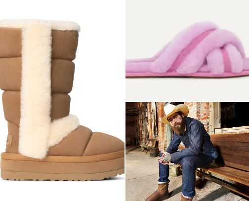 Uggs boots and coats🍂🤎🧡🥾🧥 cover photo collage