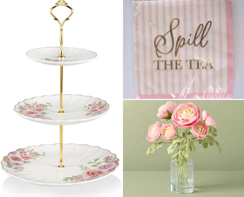 Gossip, soft florals and snacks! cover photo collage