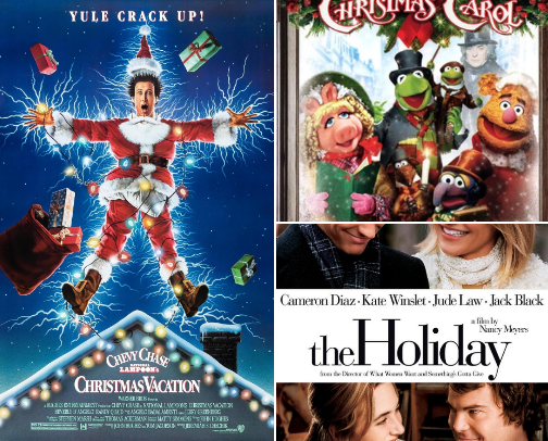 Curl Up with a Must Watch Christmas Movie cover photo collage