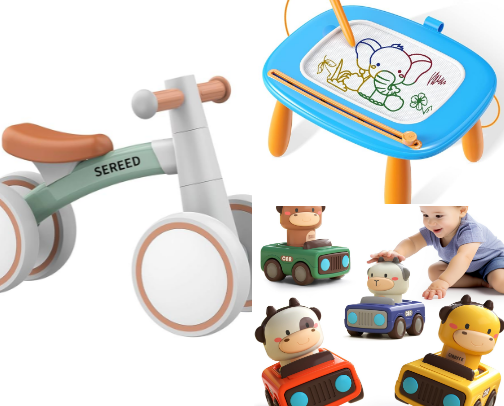 Screen Free First Birthday Gifts cover photo collage