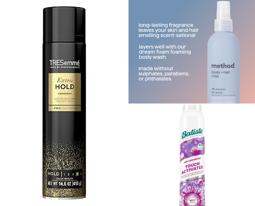 Hair products I recommend/actually use cover photo collage