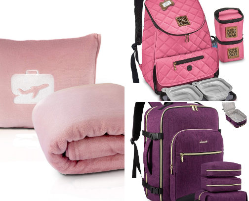 Travel items cover photo collage