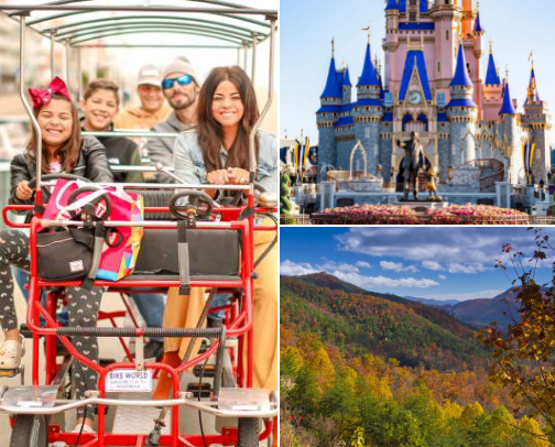 Favorite places to vacation in the summer cover photo collage