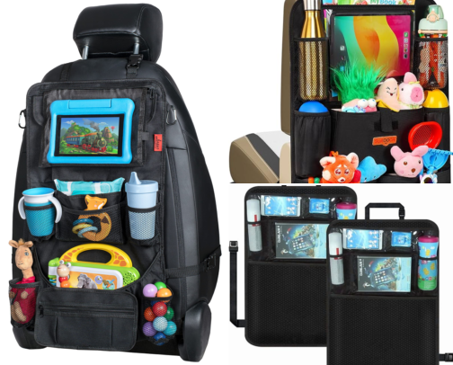 I Finally Found Car Organizers That Keep My Kids Entertained on Road Trips cover photo collage