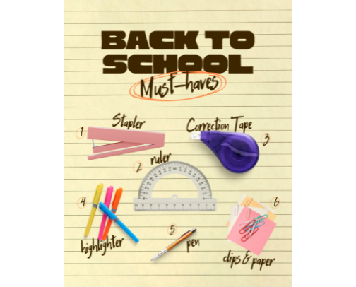 All Things Back 2 School 📓✏️🚌🖍️👟 cover photo collage