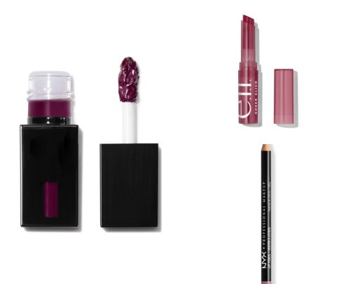 Berry Lips & Softly Moody Makeup, Under $25 cover photo collage