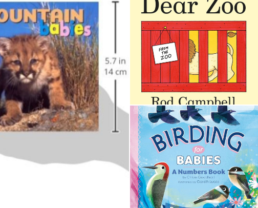 Science, Math, and Animal Books for Toddlers cover photo collage