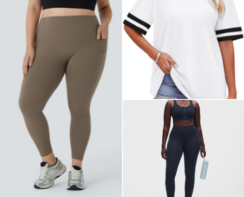 My favorite everyday basics and workout fits cover photo collage