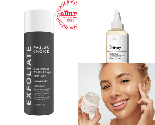 Skincare I put on my face as an acne prone & oily face girlie ☺️ cover photo collage
