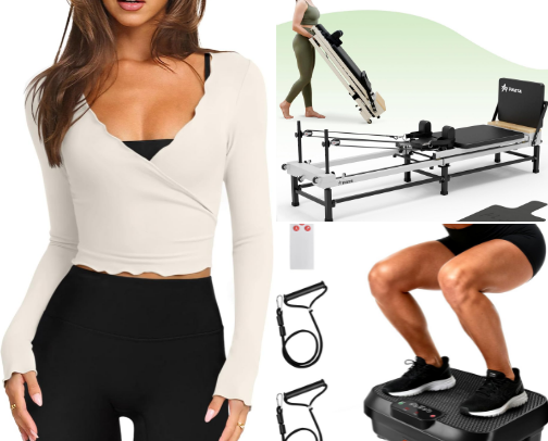 Amazon Workout Fav's 🖤 cover photo collage