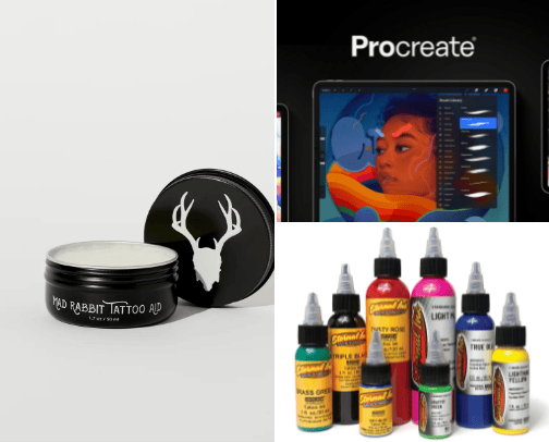 Tattoo Supplies cover photo collage