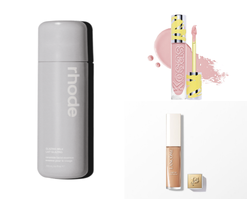 ✨ Hailey Bieber “Clean Girl” Makeup Routine (Glazed Skin Inspo) cover photo collage