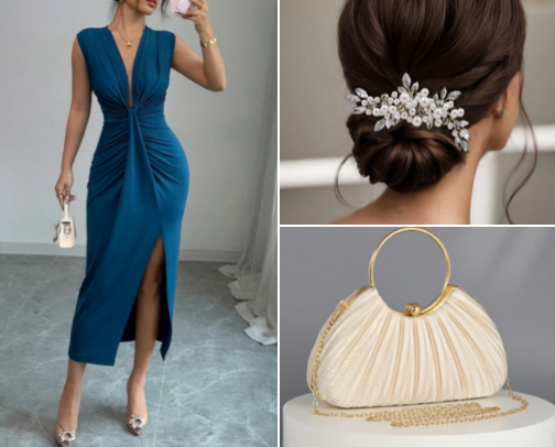 Wedding Guest Dresses & Accessories cover photo collage