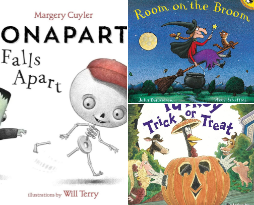 Halloween books that our family loves 👻🎃 cover photo collage
