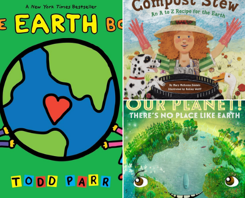 Earth Day Books cover photo collage