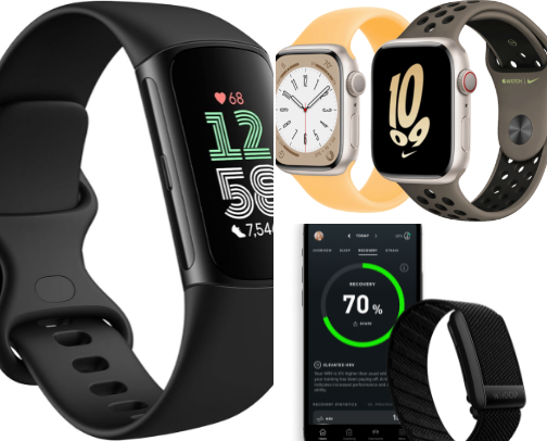 Fitness & Health Gadgets cover photo collage