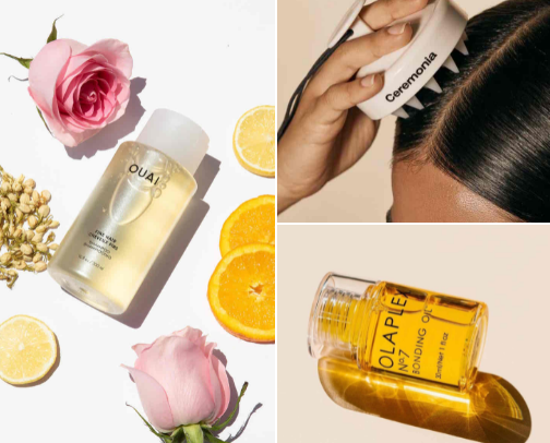 Top product for healthy hair cover photo collage
