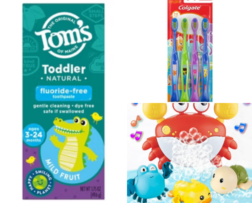Must-Have Essentials for toddler Bath/Bed cover photo collage