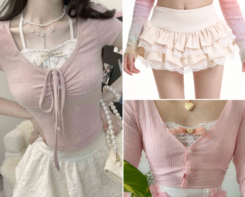 Soft Girl Aesthetic Fashion cover photo collage